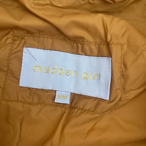 (NWT) Madden Girl Women's Hooded Packable Puffer Jacket in Khaki, Medium - Picture 16 of 16